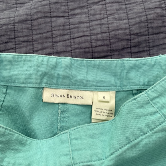 Susan Bristol Teal capri size 8 - Picture 3 of 3